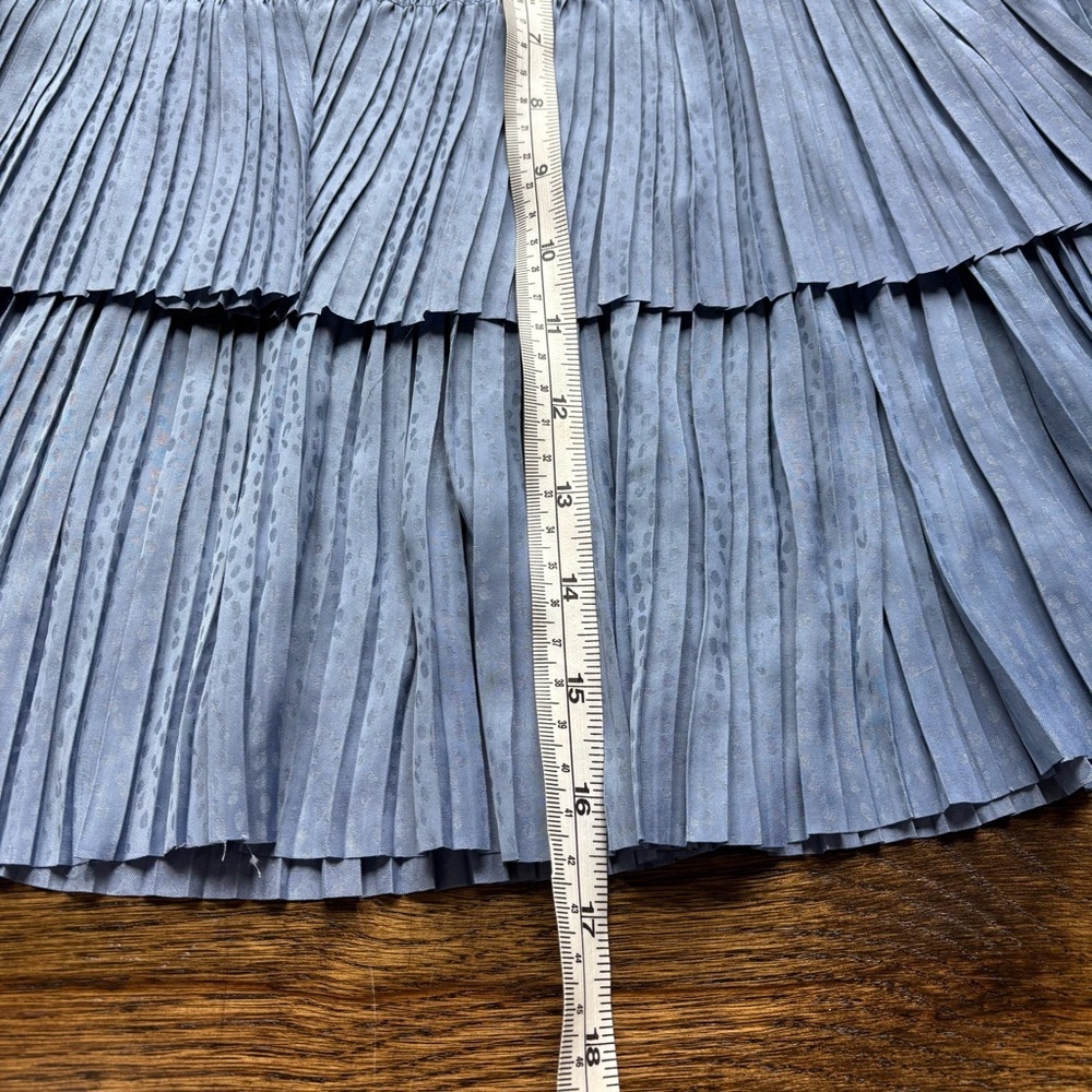Current Air Dusty Blue Textured Blousr and Tiered Skirt Set | NWT | Small/XS - Picture 10 of 11